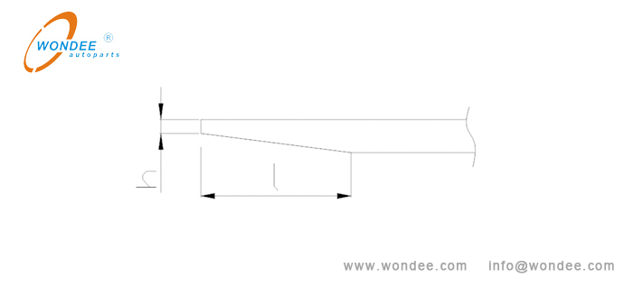 9--Measurement of short taper 9 - Medición de la cónica corta.
