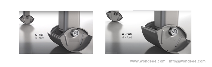 9-2-A-foot of landing gear for Semi trailer 24T Equipo de aterrizaje con un pie para semi de remolque de China (chino) Fabricante / Wondee Autoparts