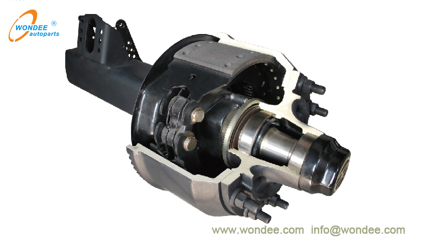 WONDEE semi trailer brake system Semi de eje de remolque Sistema de frenos de eje y frenos de tambor