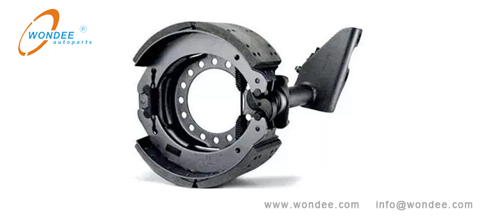 Drum type brake system for trailers and trucks Sistema de frenos de tipo de tambor para remolques y camiones.