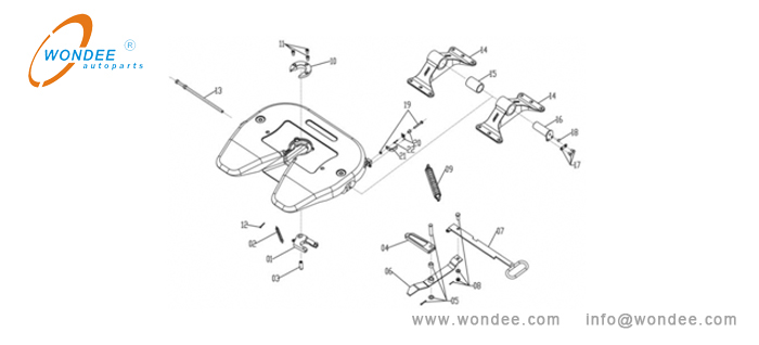The composition of a fifth wheel La composición de quinta ruedas de China Fabricante / Wondee Autoparts