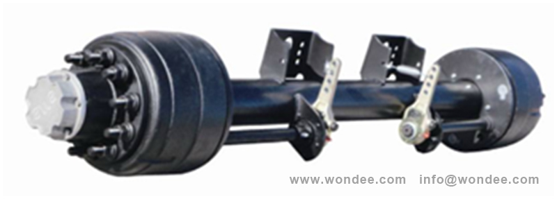 16-York axle Un eje semirremolque 16T YORK de China Fabricante / Wondee Autoparts