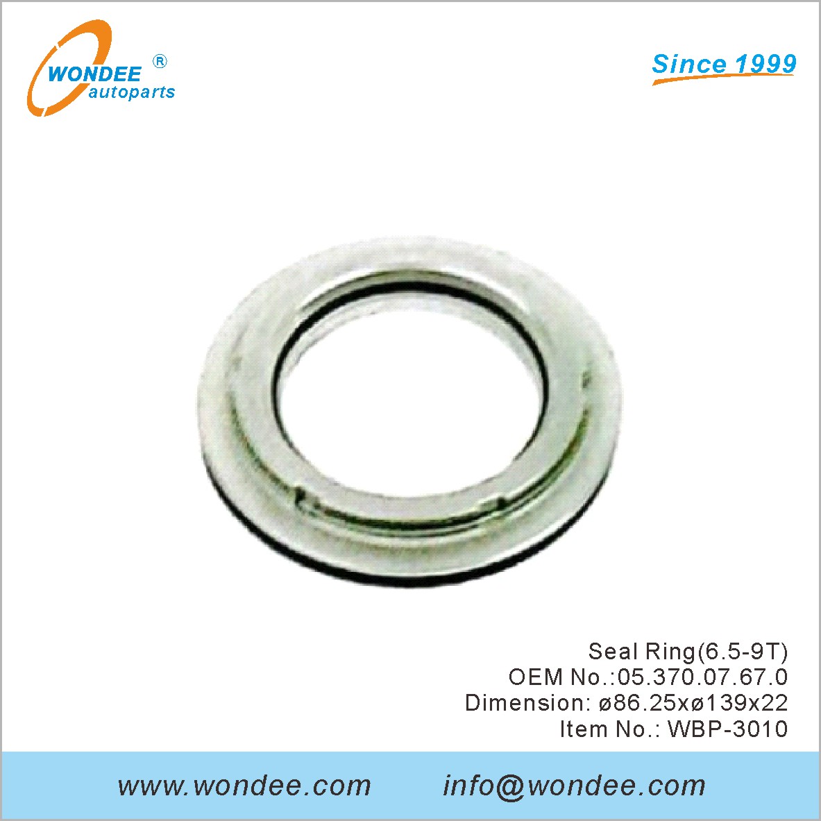 Anillo de sello (65-9t) OEM 0537007670 para BPW de Wondee