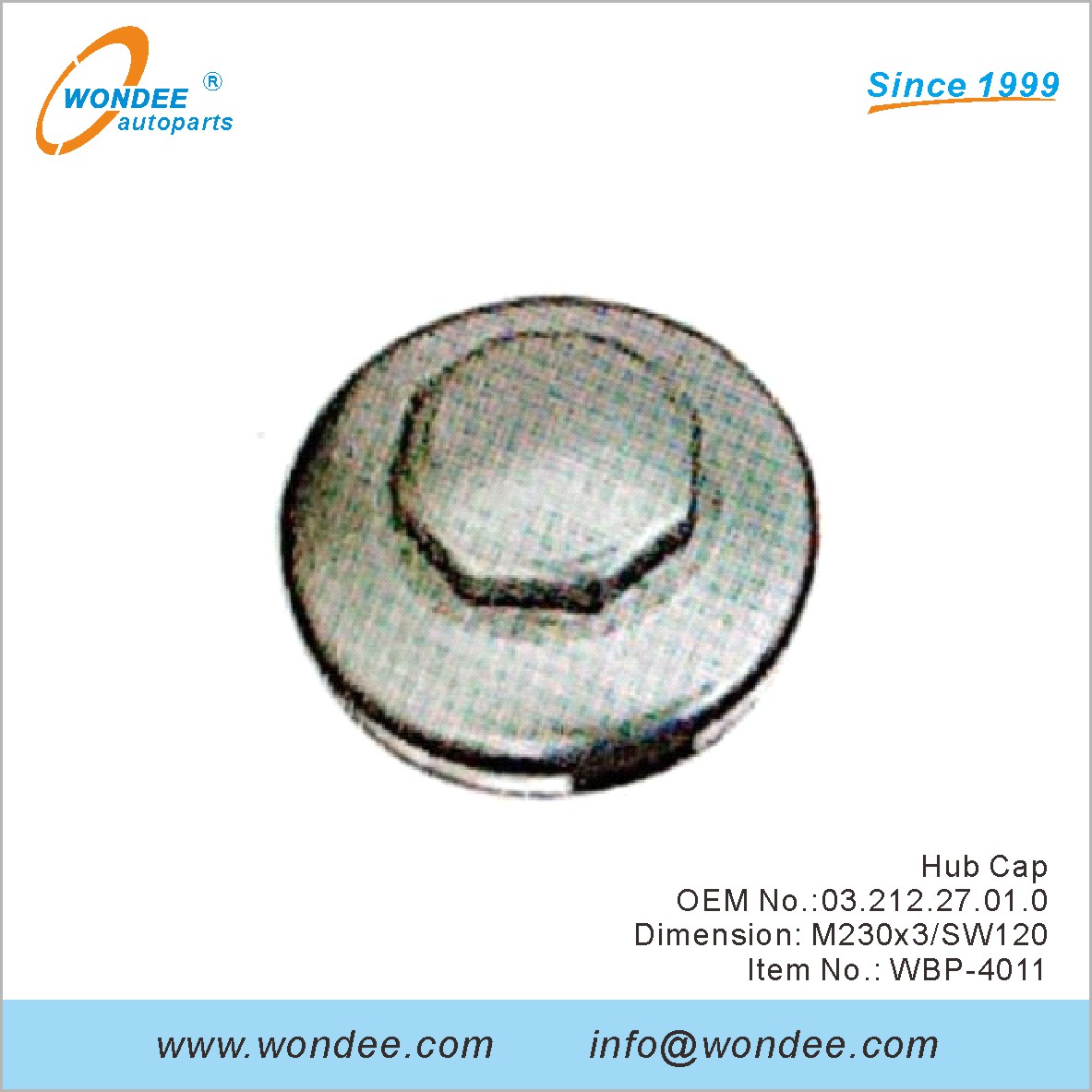 Hub Cap OEM 0321227010 para BPW de Wondee