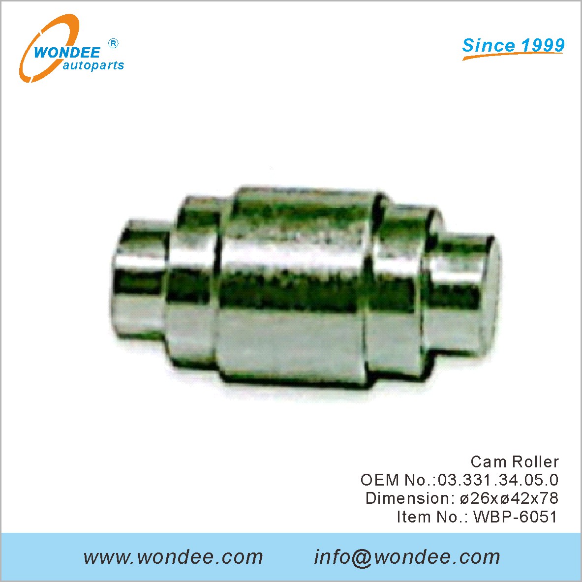Cam Roller OEM 03333134050 para BPW de Wondee