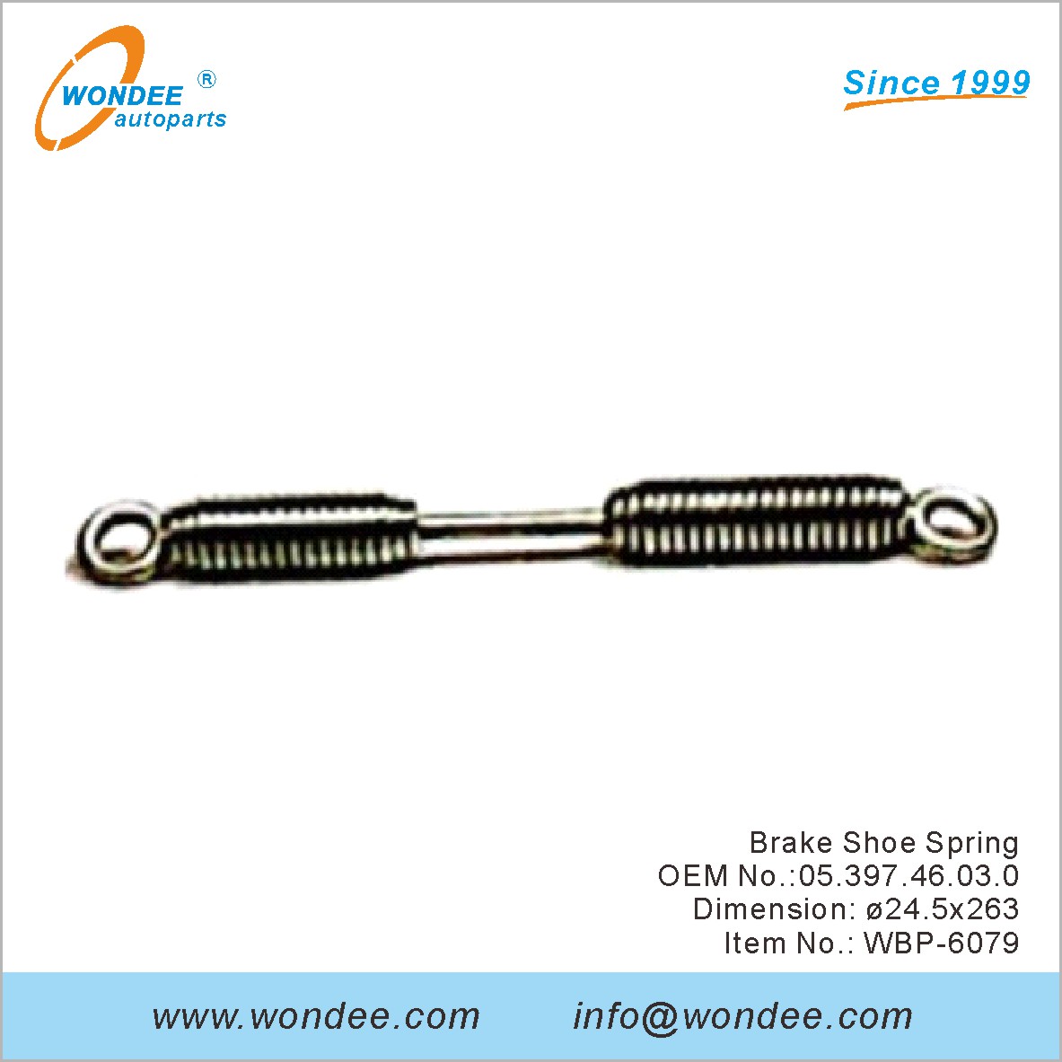 Spring de zapatos de freno OEM 0539746030 para BPW de Wondee