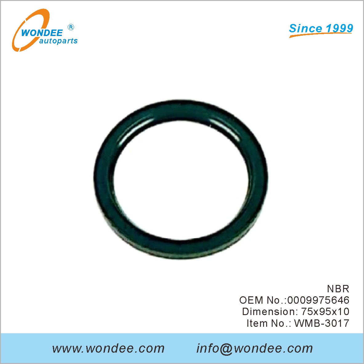 NBR OEM 0009975646 para Benz de Wondee