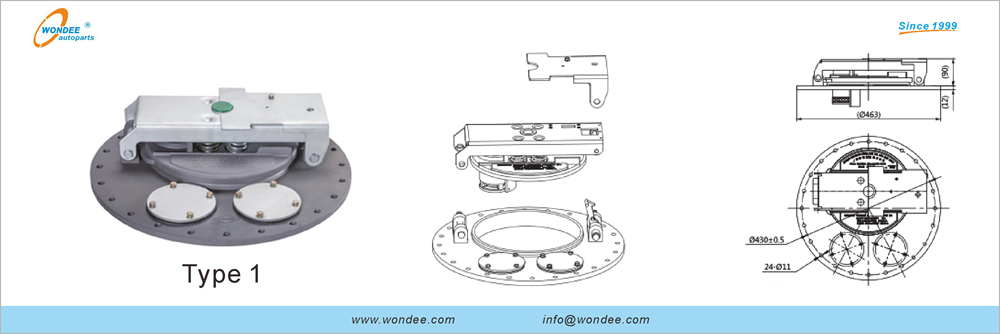 Cubierta de manejo del cisterner para diesel y gasolina de Wondee Autoparts (6)