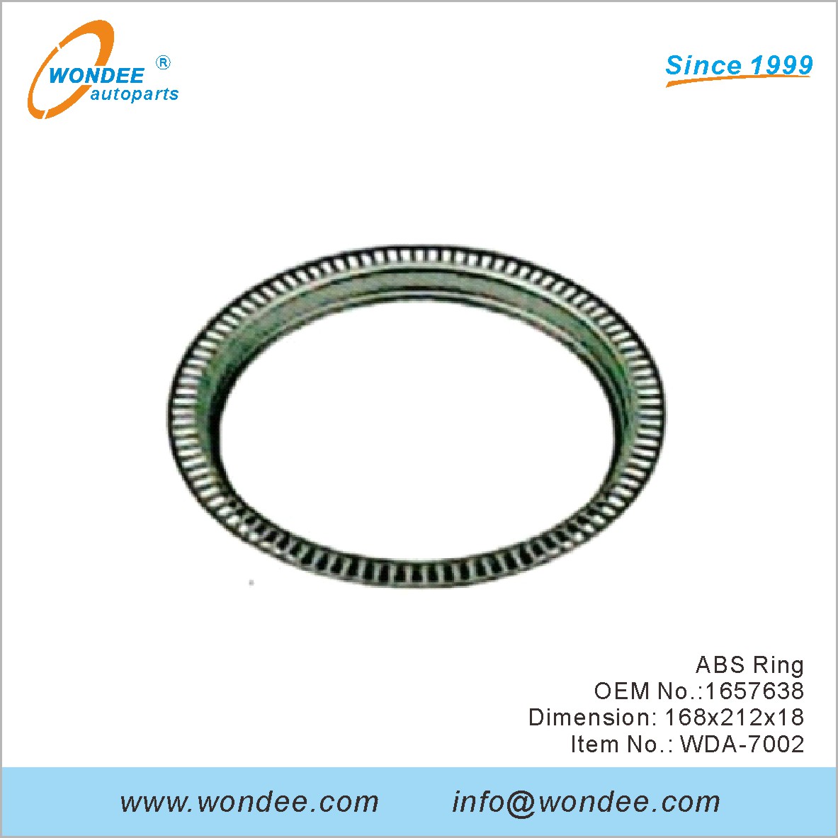 ABS Ring OEM 1657638 para DAF de Wondee