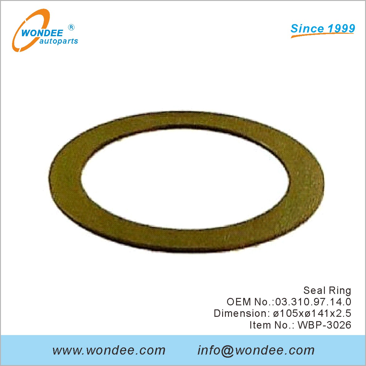 SEAL RING OEM 0331097140 para BPW de Wondee