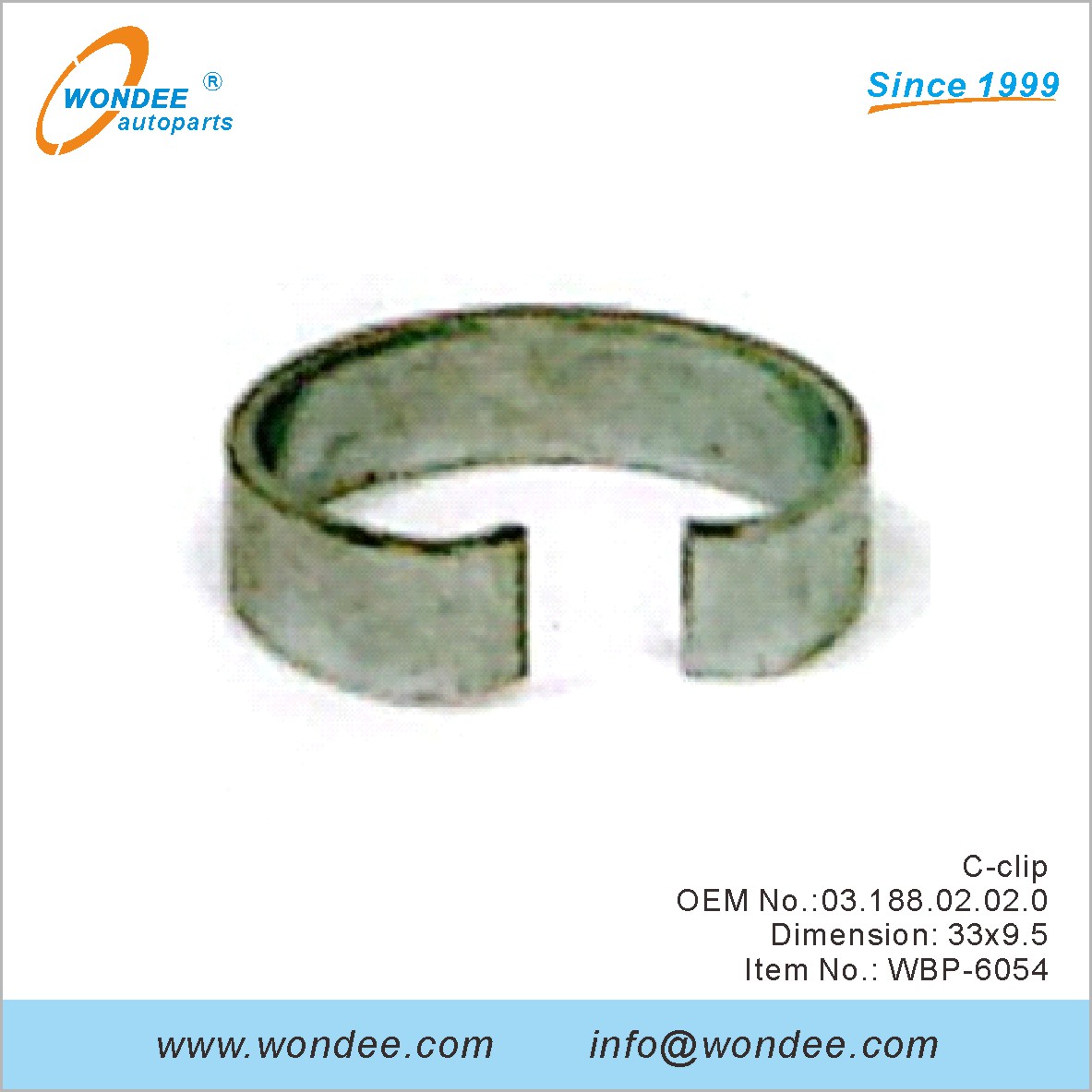 C-Clip OEM 0318802020 para BPW de Wondee