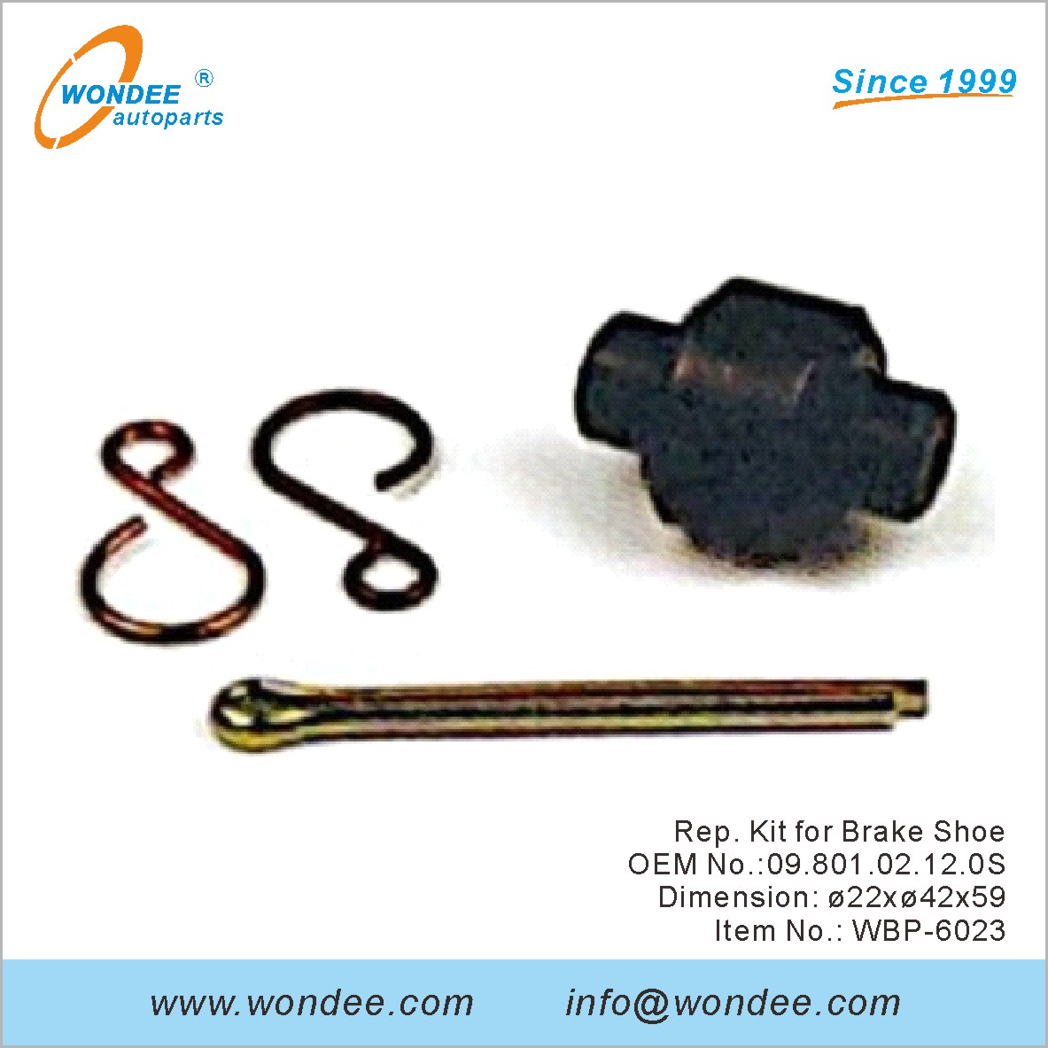 Kit de representante para zapatos de freno OEM 0980102120S para BPW de Wondee