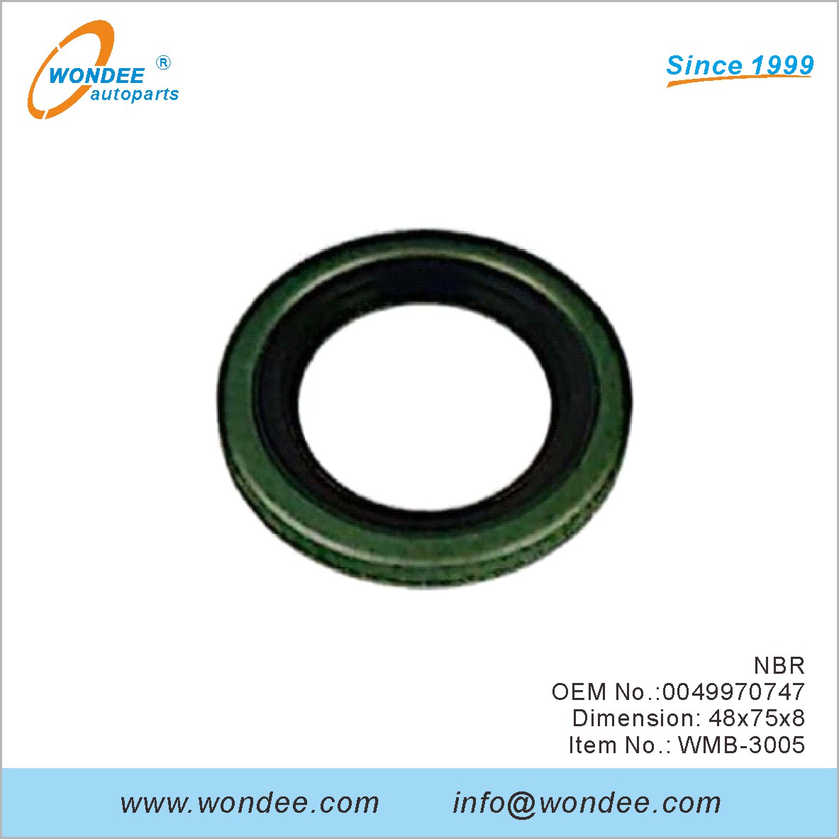 NBR OEM 00499970747 para Benz de Wondee