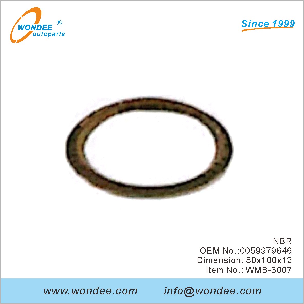 NBR OEM 0059979646 para Benz de Wondee