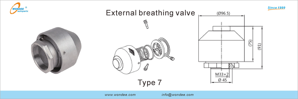 Válvula de respiración para el remolque del petrolero de Wondee AutoParts (7)