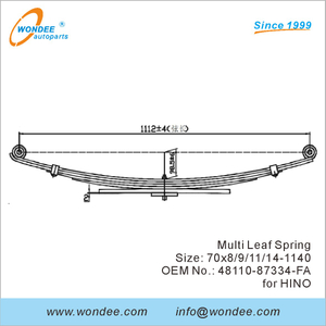 WONDEE Light Duty Truck Leaf Spring OEM 48110-87334-FA for HINO.JPG