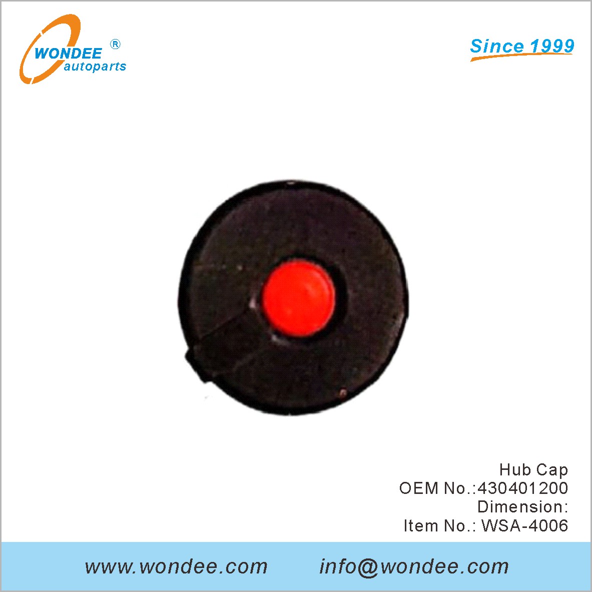 Hub Cap OEM 430401200 para SAF de Wondee