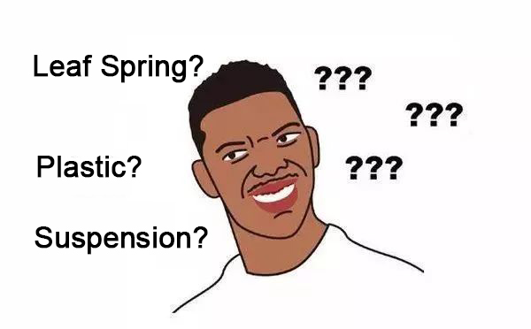 Resorte o suspensión de 02 hojas