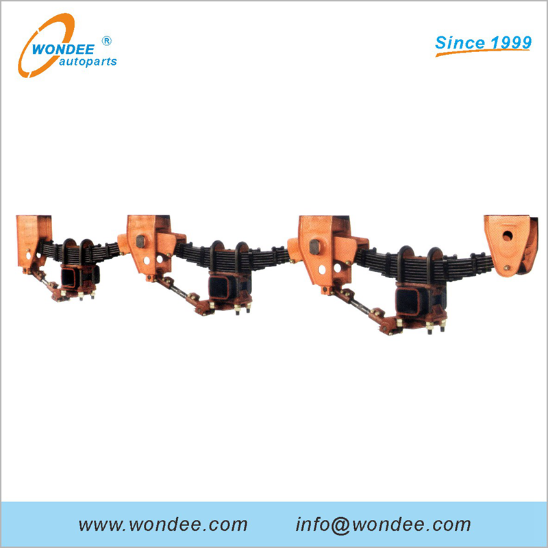 Suspensión mecánica tipo FUWA estadounidense de 2 ejes y 3 ejes para semirremolques y camiones de servicio pesado