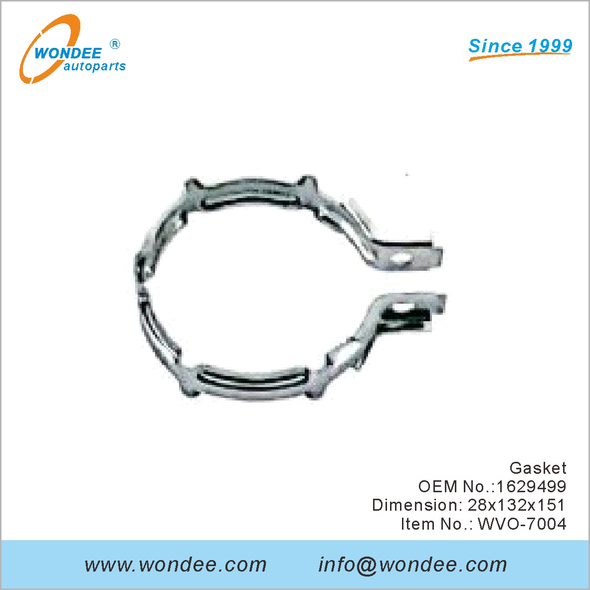 Junta OEM 1629499 para Volvo de Wondee