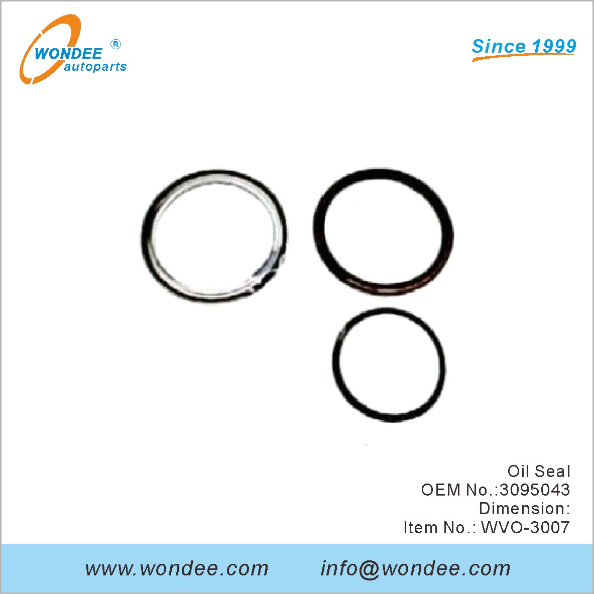 Sello de aceite OEM 3095043 para Volvo de Wondee