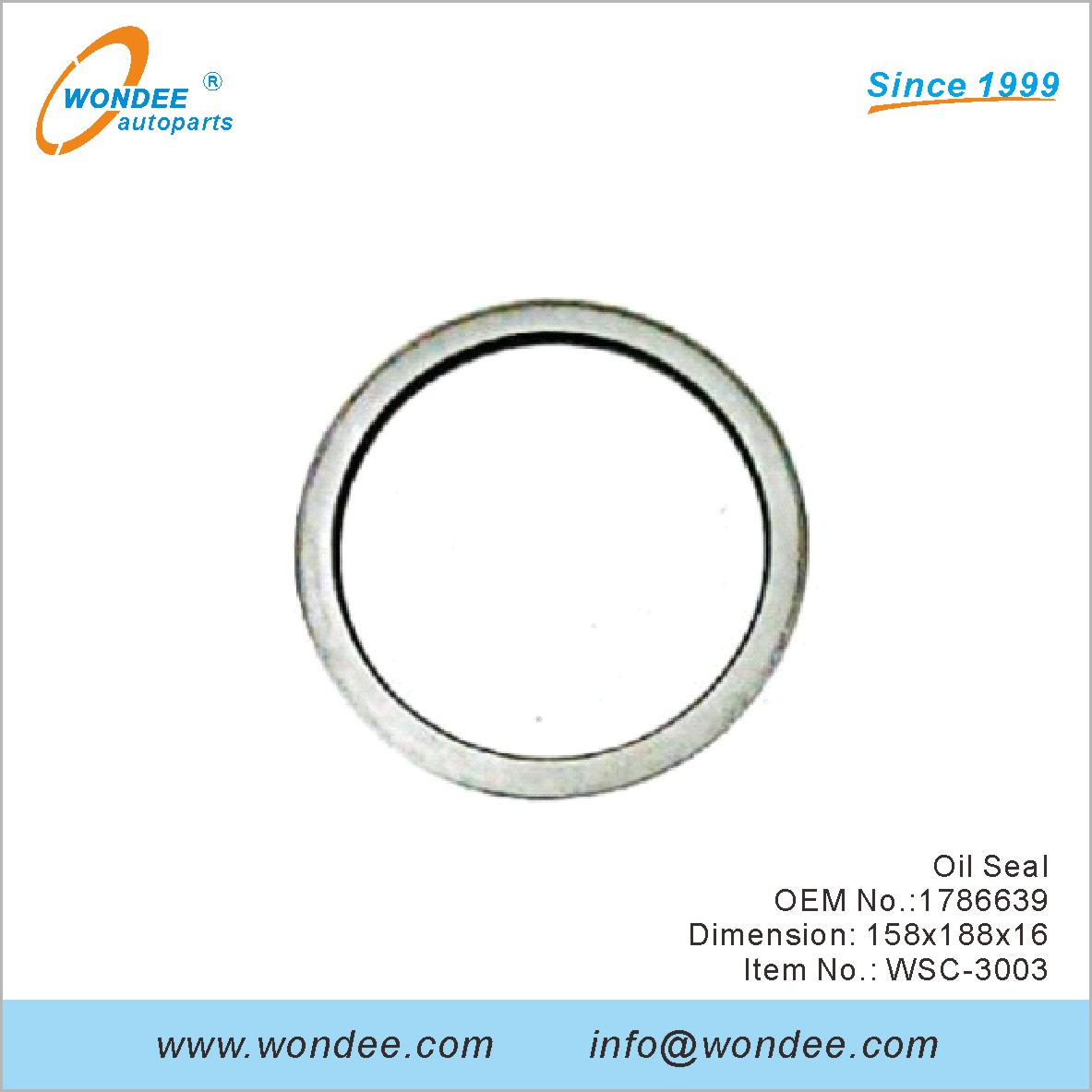 Sello de aceite OEM 1786639 de Wondee