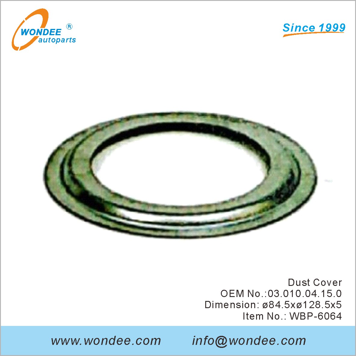 Cubierta de polvo OEM 1004150 para BPW de Wondee
