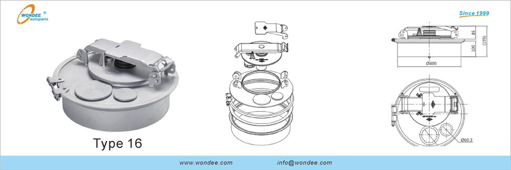 Cubierta de manejo del cisterner para diesel y gasolina de Wondee Autoparts (21)