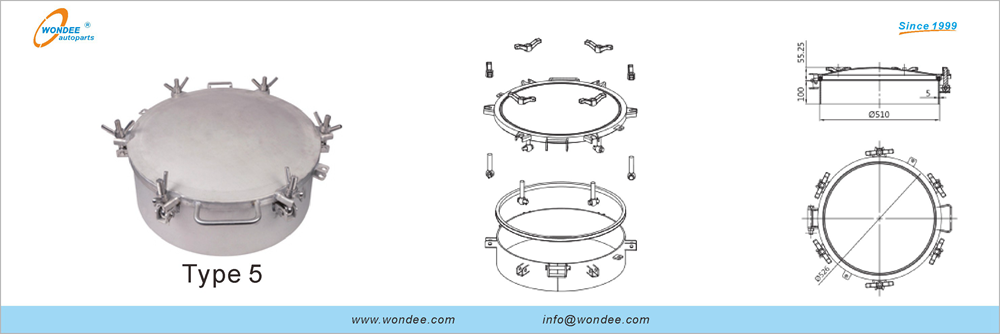 Cubierta de manejo del cisterner para diesel y gasolina de Wondee AutoParts (10)