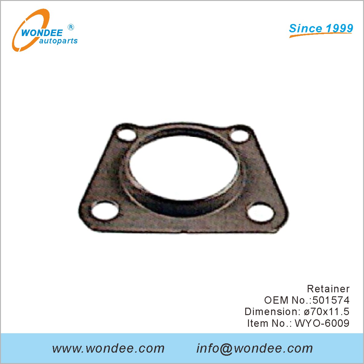 Retenedor OEM 501574 para Volvo de Wondee
