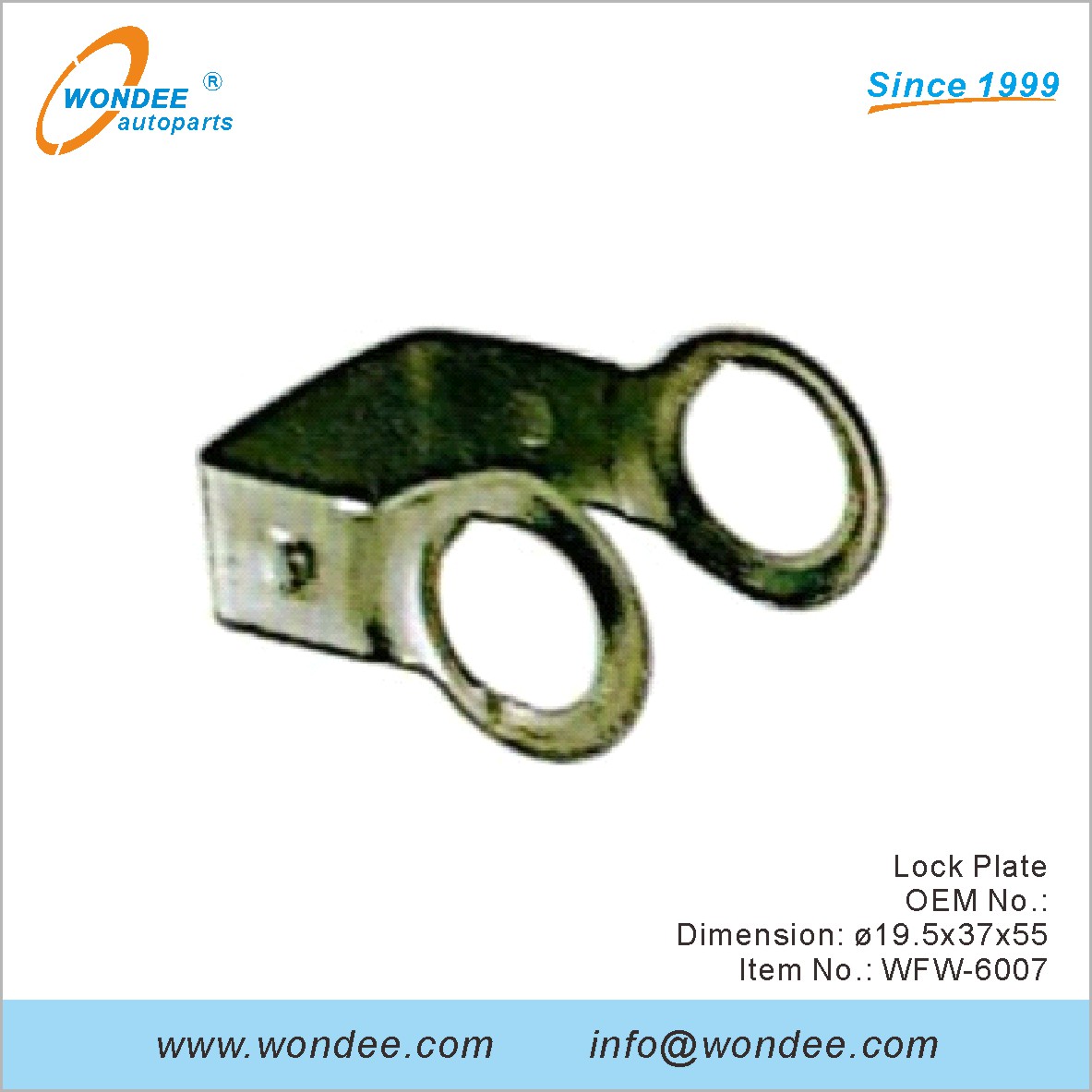 Lock Plate OEM para Fuwa de Wondee