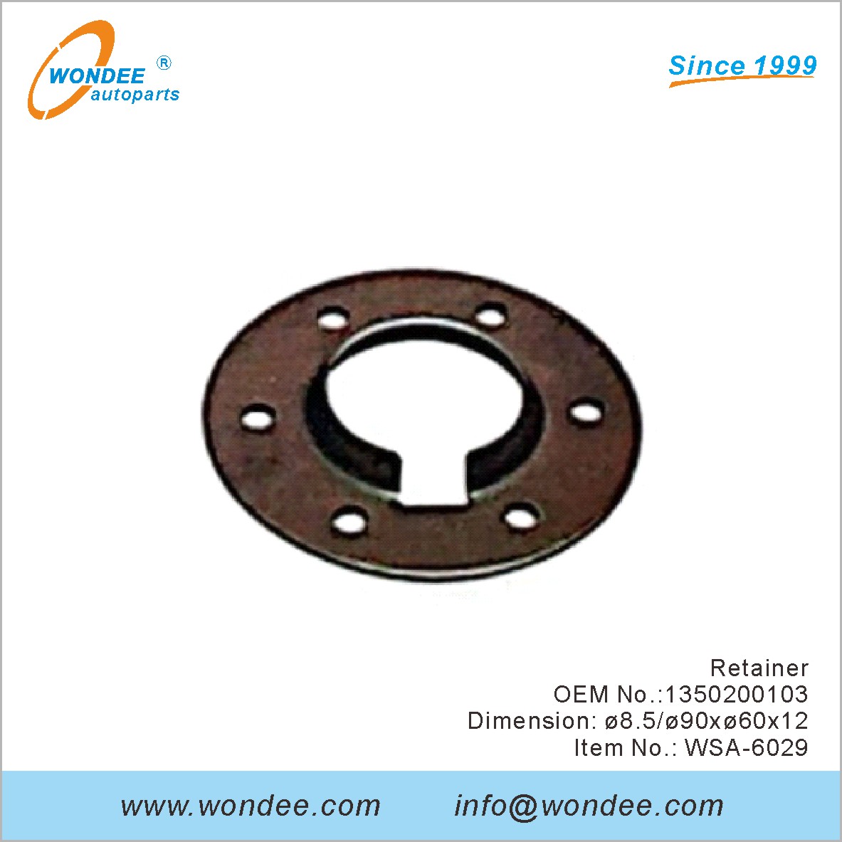 Retenedor OEM 1350200103 para SAF de Wondee