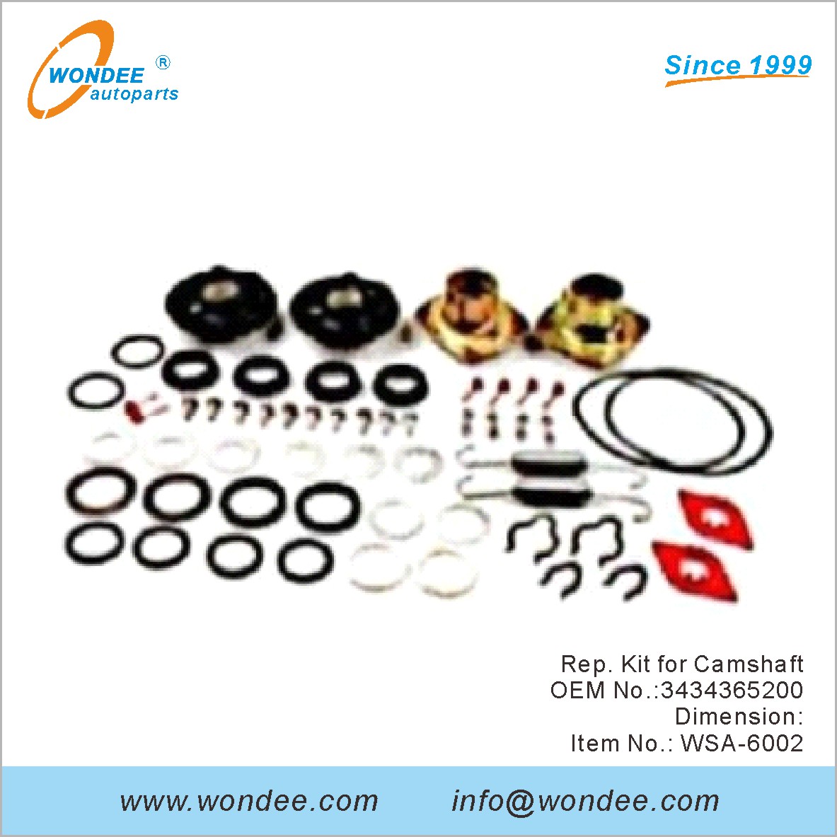 Rep.kit para el árbol de levas OEM 3434365200 para SAF de Wondee