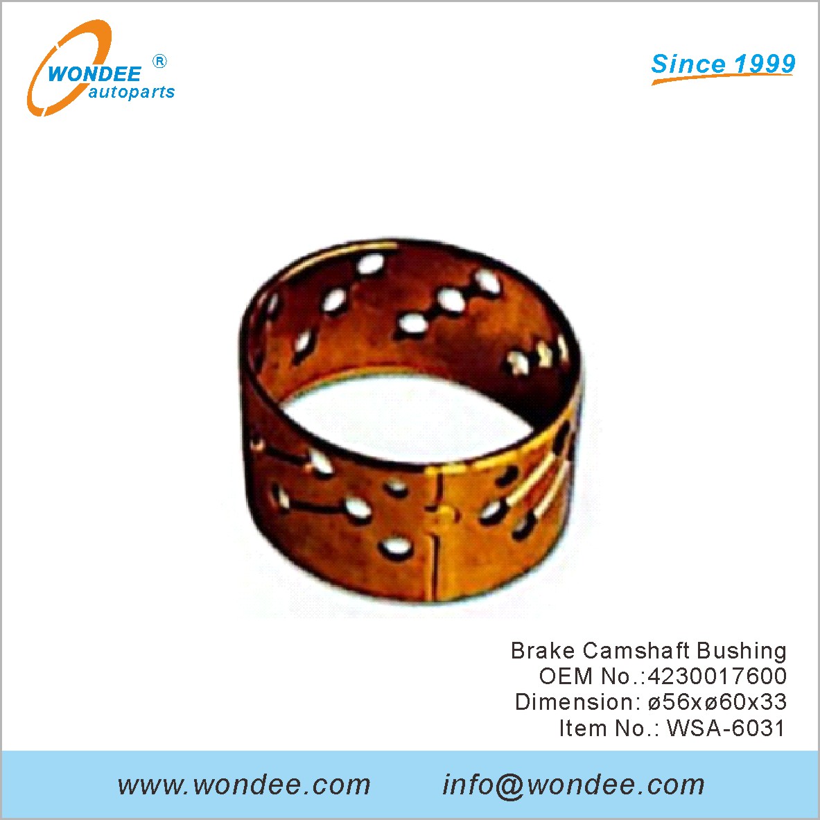 BUSCO DE CAMA DEL BRENO OEM 4230017600 para SAF de Wondee