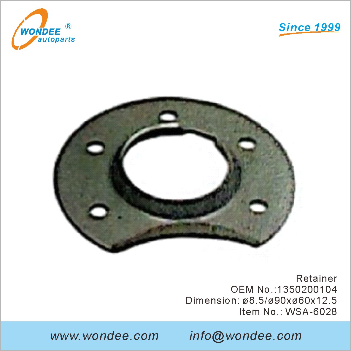 Retenedor OEM 1350200104 para SAF de Wondee
