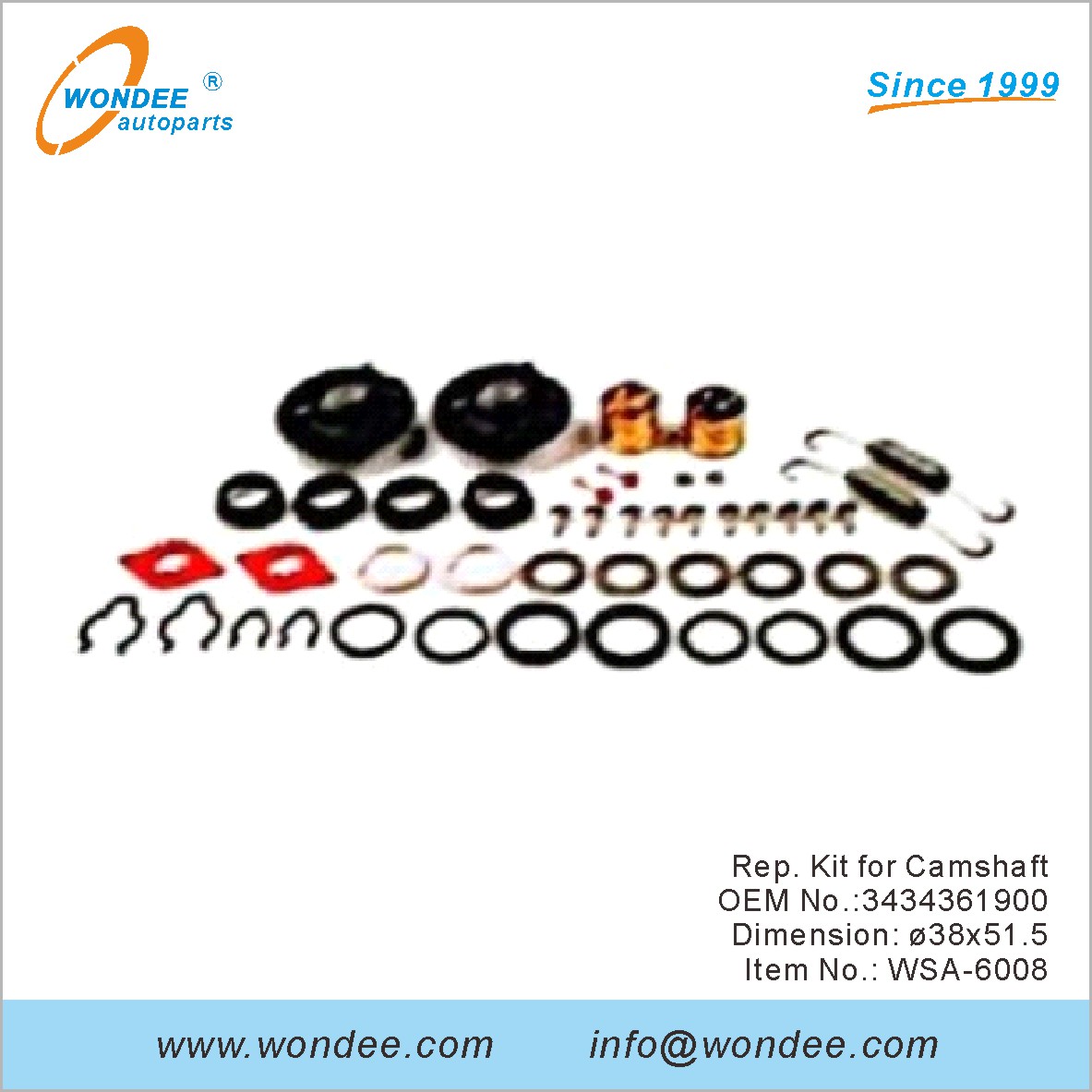 Rep. Kit para Camshaft OEM 3434361900 para SAF de Wondee