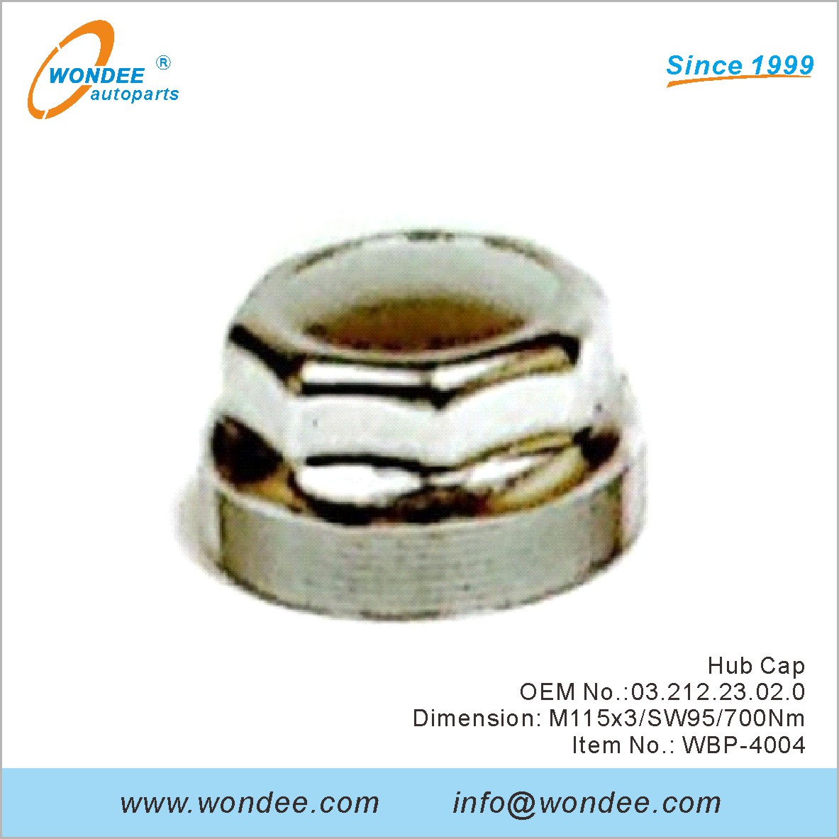 Hub Cap OEM 03212223020 para BPW de Wondee