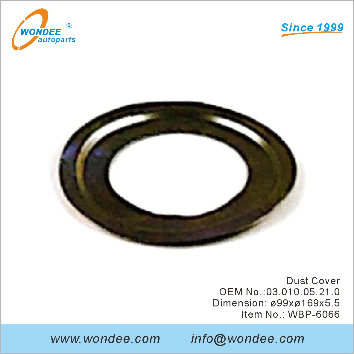 Cubierta de polvo OEM 0301005210 para BPW de Wondee