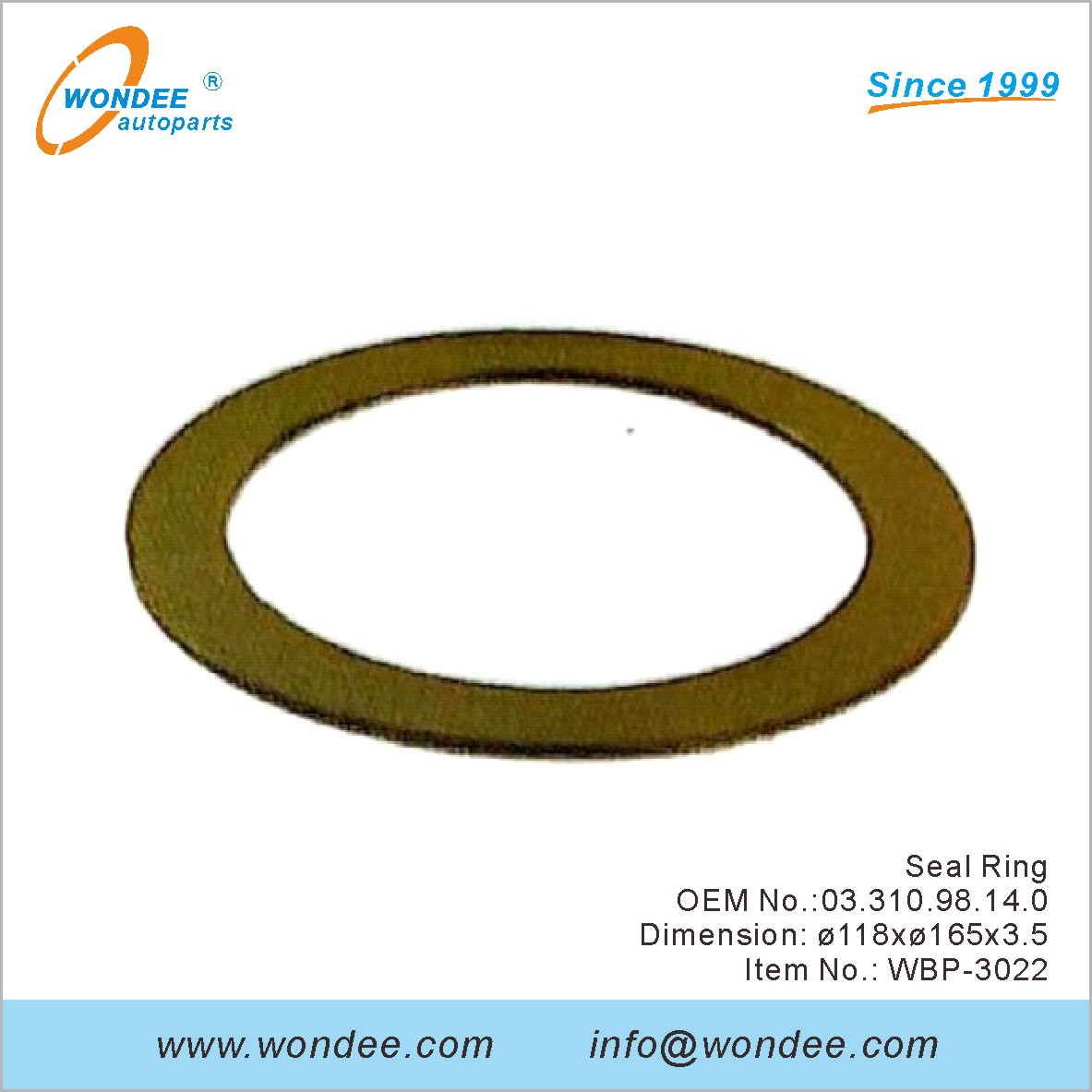 SEAL RING OEM 0331098140 para BPW de Wondee