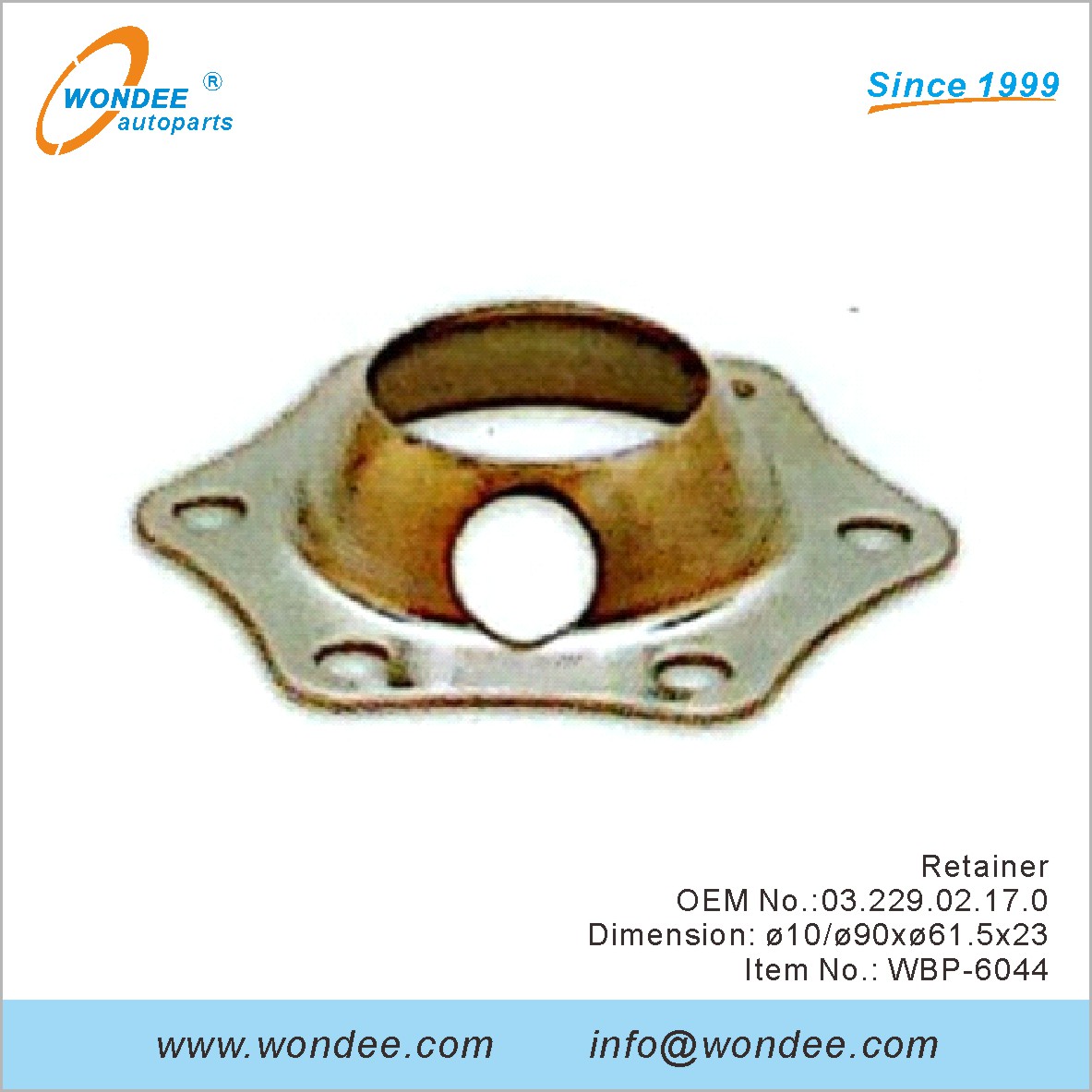 Retenedor OEM 0322902170 para BPW de Wondee