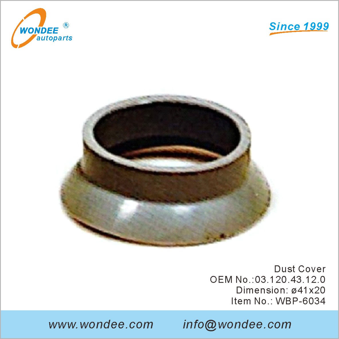 Cubierta de polvo OEM 0312043120 para BPW de Wondee