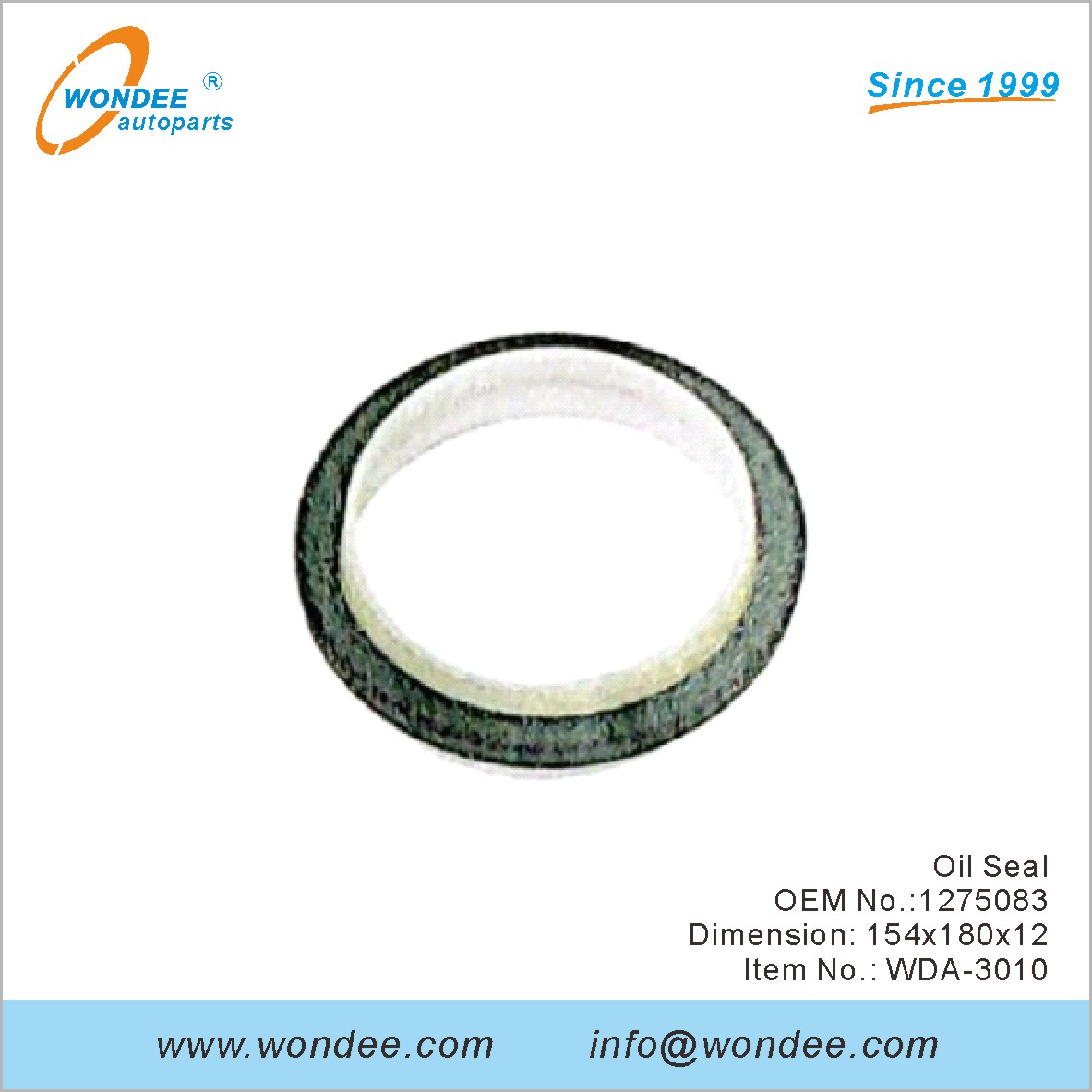 Sello de aceite OEM 1275083 para DAF de Wondee
