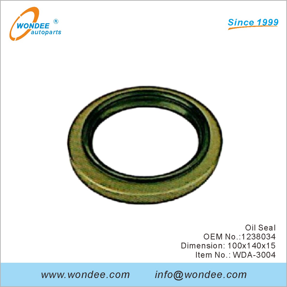 Sello de aceite OEM 1238034 para DAF de Wondee