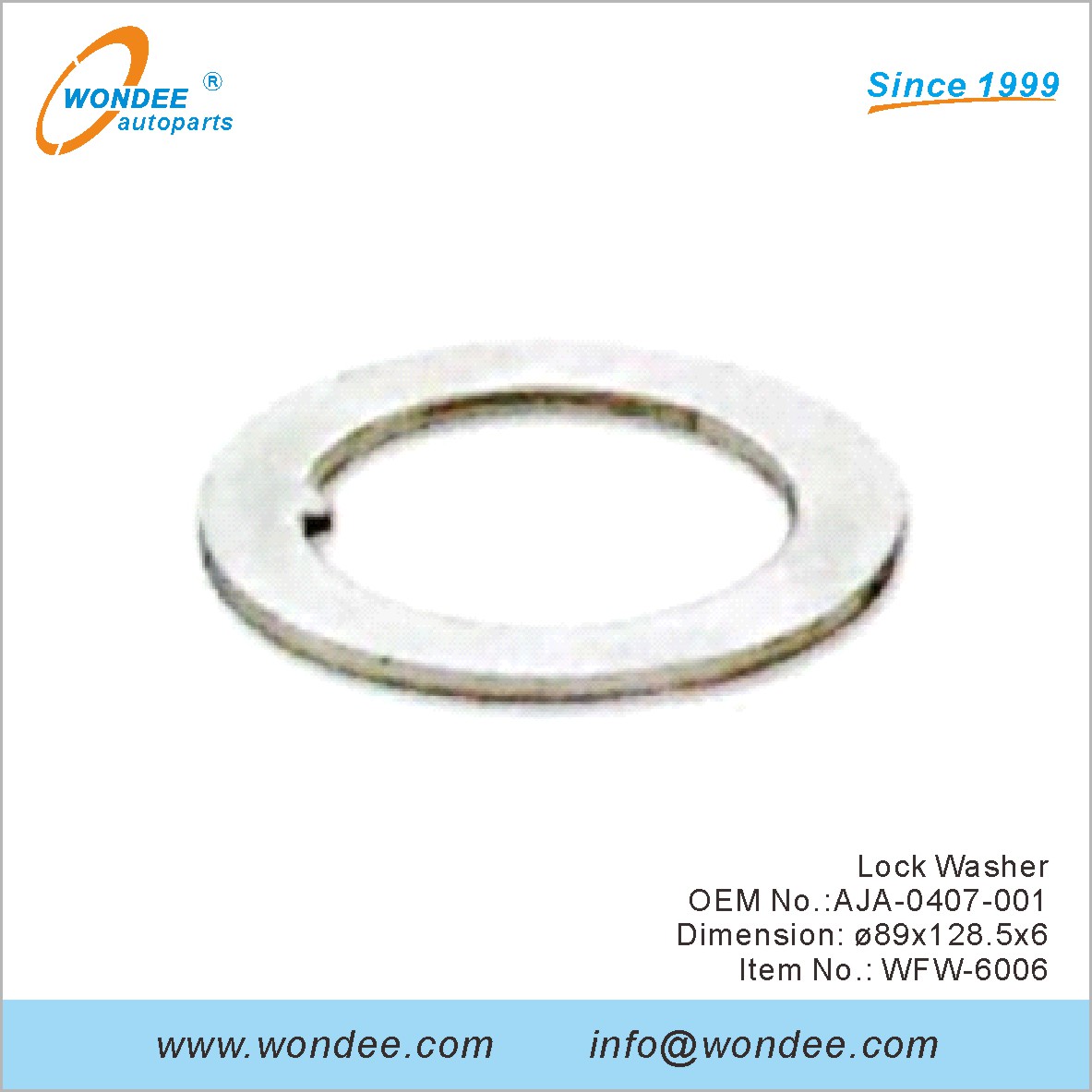 Lock Washer OEM AJA-0407-001 para Fuwa de Wondee