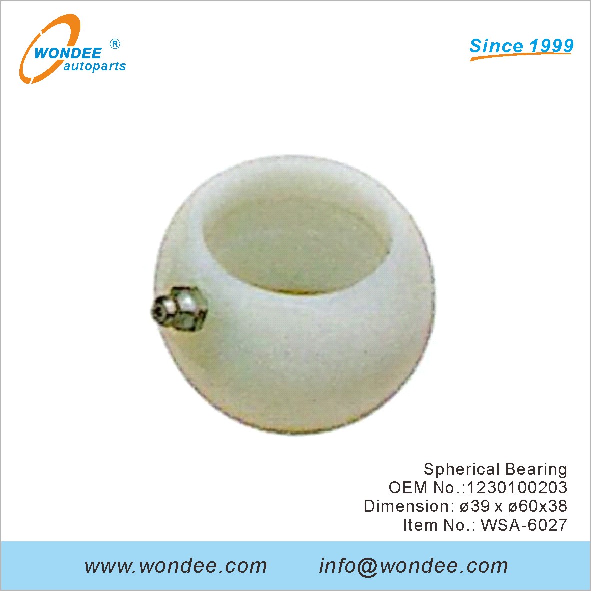 OEM de rodamiento esférico 1230100203 para SAF de Wondee