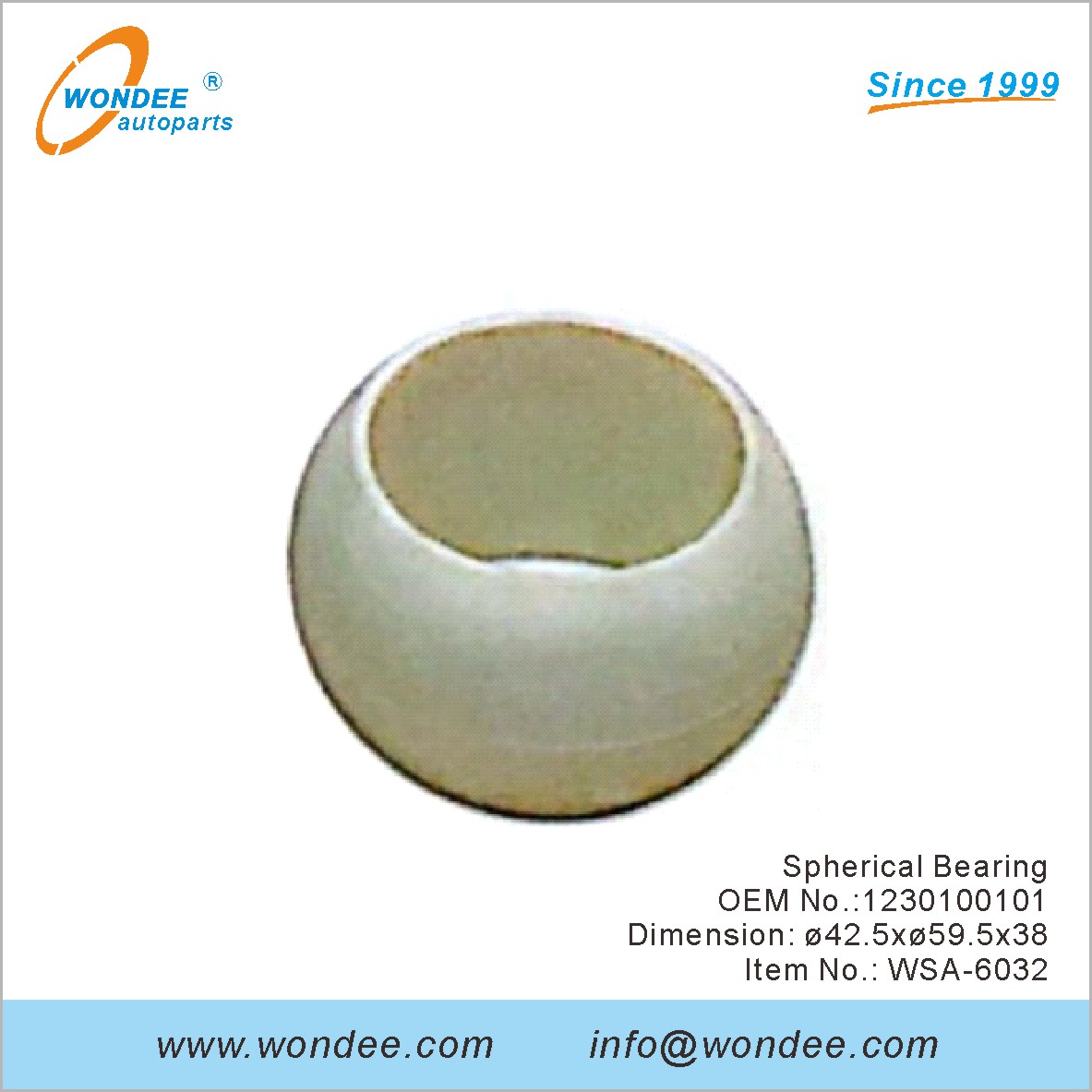 OEM de rodamiento esférico 1230100101 para SAF de Wondee
