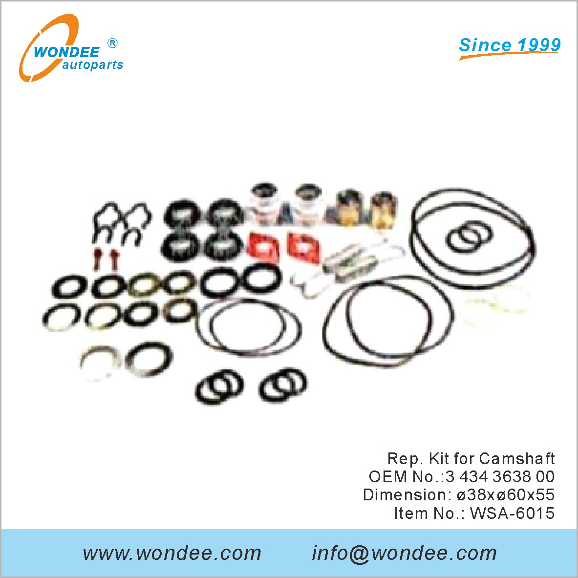 Rep.kit para el árbol de levas OEM 3 434 3638 00 para SAF de Wondee