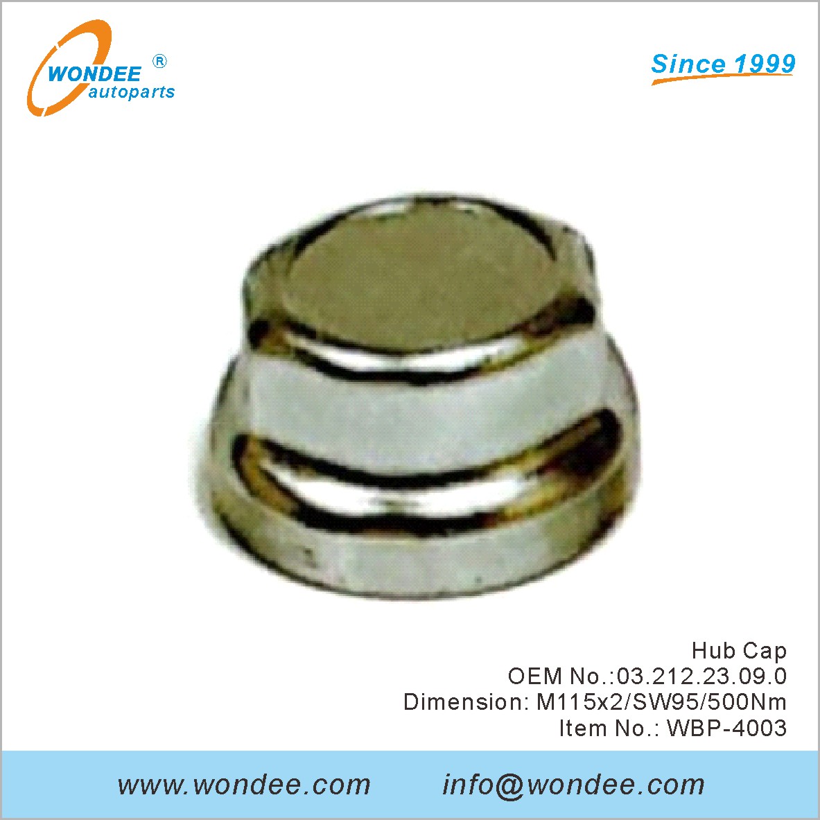 Hub Cap OEM 03212223090 para BPW de Wondee