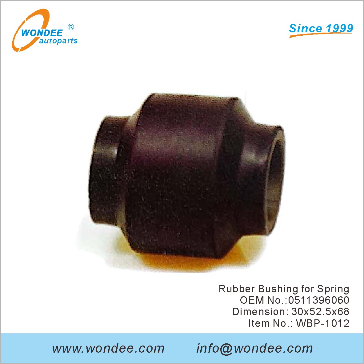 Buje de goma para Spring OEM 0511396060 para BPW de Wondee
