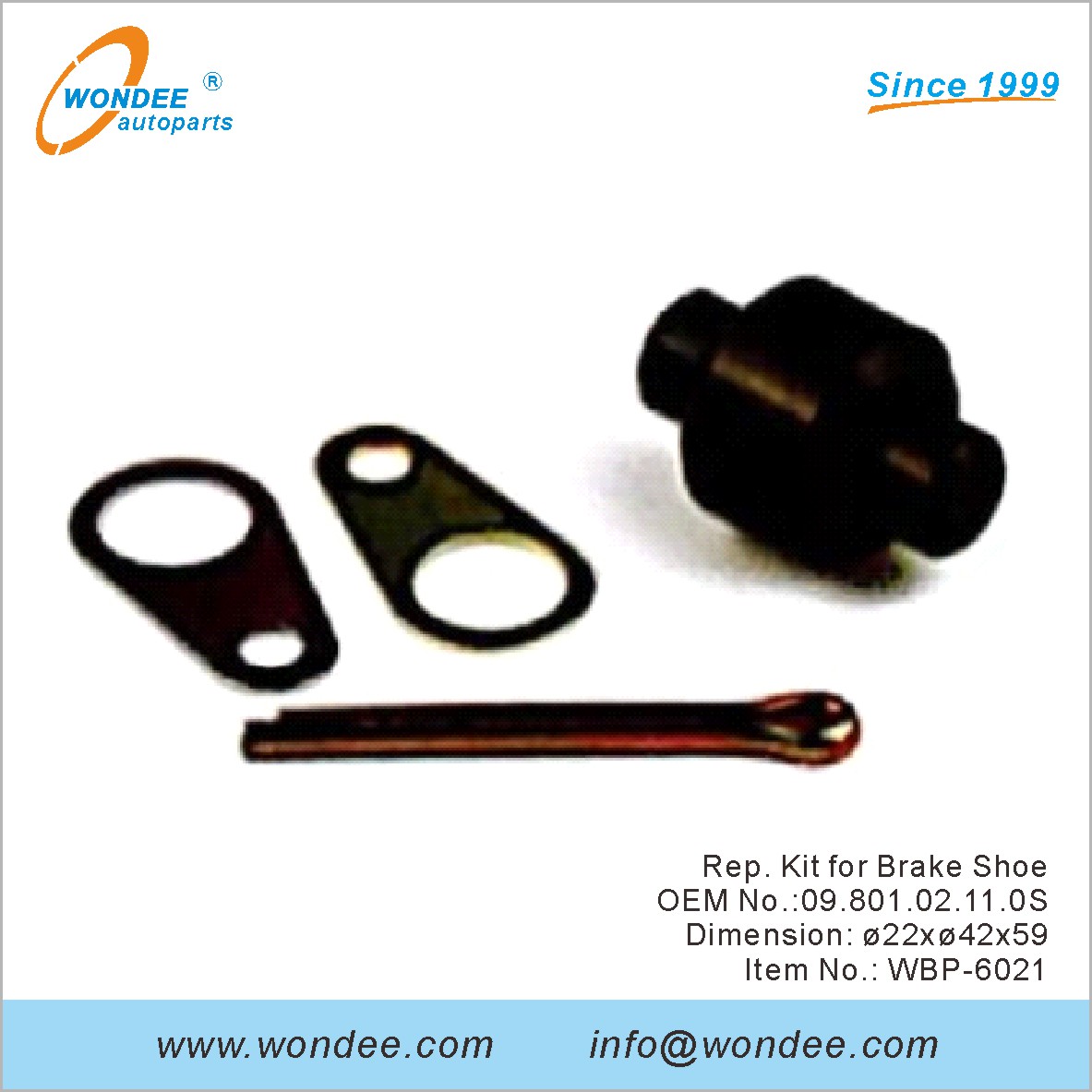 Kit de representante para zapatos de freno OEM 0980102110S para BPW de Wondee